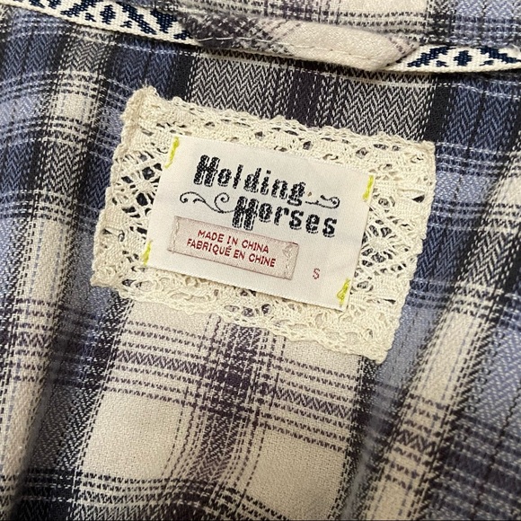 Anthropologie Holding Horses | Willow Ridge Button Down Flannel - Picture 3 of 8